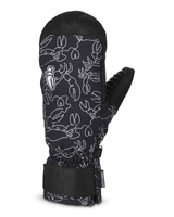 Damskie rękawice snowboardowe Crab Grab Snuggler Women /Crab Doodle Black/