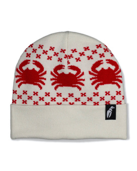 Czapka zimowa Crab Grab Claw Label Beanie /white/