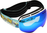 Juniorskie gogle na snowboard MDX ONE - Kids Goggles /white/