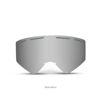 Szybka do gogli Ashbury Blackbird /silver mirror/