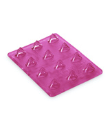 Podkładka na snowboard Crab Grab Mini Shark Teeth /clear pink/