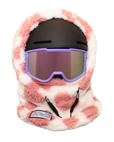 Kominiarka na kask dla dziecka MDX ONE - Over The Helmet Balaclava /heart pink & white/